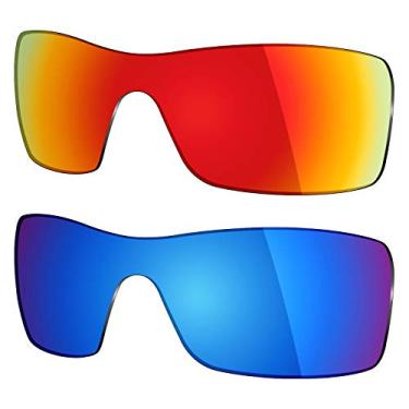 Imagem de Mryok 2 pares de lentes polarizadas de substituição para óculos de sol Oakley Batwolf – Opções