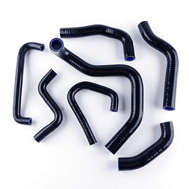 Imagem de LUXERAD Mangueira de silicone para quadriciclo de desempenho de 3 camadas 4,5 mm para Kawasaki Zx6r Zx6 600 Ninja (preta)