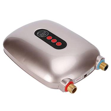 Imagem de Aquecedor de água, aquecedor de água sem tanque 220V 6500W ecológico ABS + latão para cozinha doméstica(ouro)