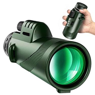 Imagem de Telescópio Monocular para Adultos - alta potência com pacote montagem tripé e telefone | BAK4 Pocket Monocular Alta Definição para Observação Aves Sillervan