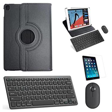 Imagem de Capa 360 Preto Tecl Mouse Preto Pel -iPad Air 5 10,9" 2022