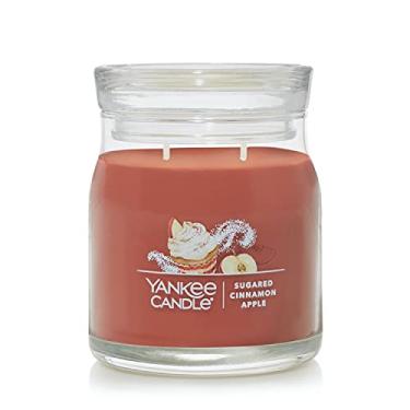 Imagem de Yankee Candle Vela de pote médio com assinatura da maçã açucarada canela