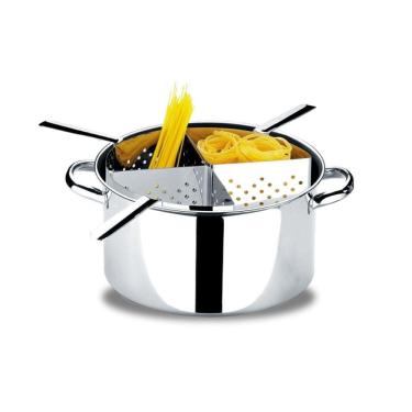 Imagem de Espagueteira com 4 Divisões de Inox 10 Litros Brinox