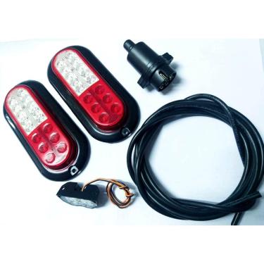 Imagem de Kit Elétrico Reboque Led Com Ré Carretinha Reboque