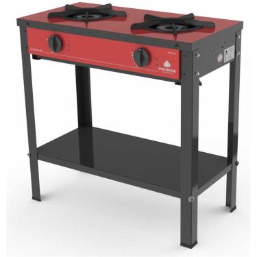 Imagem de Fogão Industrial a Gás 2 Bocas Gourmet Vermelho PRGE-200 - Progás