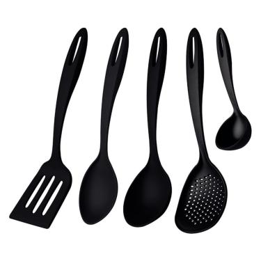 Imagem de Conjunto de Utensilios Tramontina Ability Nylon Preto 5 Peças