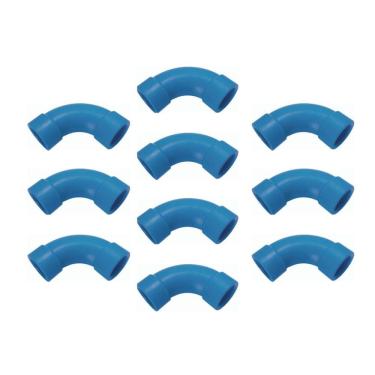 Imagem de Kit Com 5 Peças - Curva 90 Ppr Para Rede De Ar Comprimido 32 Mm - Topfusion