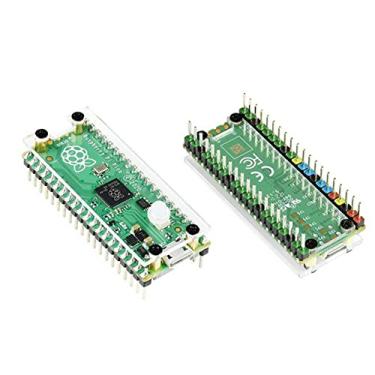 Imagem de Capa de proteção de acrílico transparente para proteção de dois lados Raspberry Pi Pico