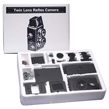 Imagem de DEVMO DIY Lightnes Classic Retro Holga Lomo Recesky Câmera TLR 35 mm Filme Lente dupla Kit Reflex