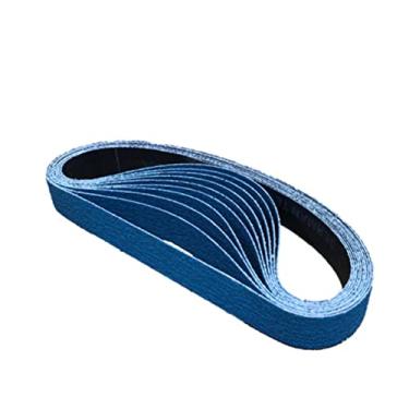 Imagem de 10 peças lixadeira de zircônia lixadeira de arquivo 40/60/80/120 grão 20mm x 520mm bandas abrasivas lixadeira para madeira de moagem de metal macio, 10 peças 60grão