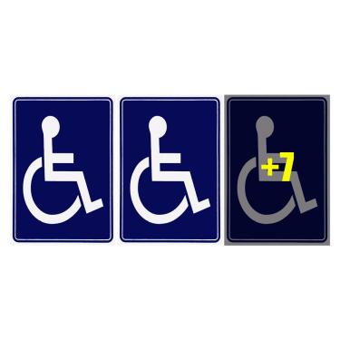 Imagem de Combo 10 Placas De Sinalização Cadeirante 15x20 Acesso - P-29 F9e