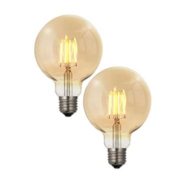 Imagem de 2X Lâmpada Filamento De Led Poptem G95 4W Bivolt