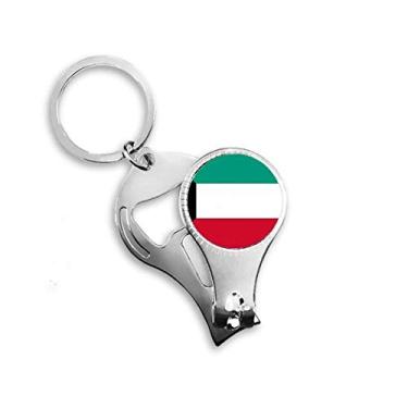 Imagem de Chaveiro abridor de garrafa aparador de unhas bandeira nacional do Kuwait Asia Country