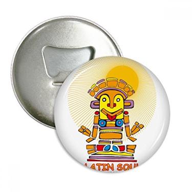 Imagem de Emblema multifuncional com estampa de estátua de alma latina do Egito Antigo Abridor de garrafas