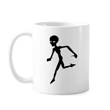 Imagem de Universo e alienígena correndo alienígena caneca cerâmica xícara de café porcelana louça