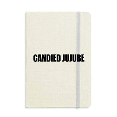 Imagem de Caderno de frutas de jujujuba cristalizado capa dura diário clássico presente A5