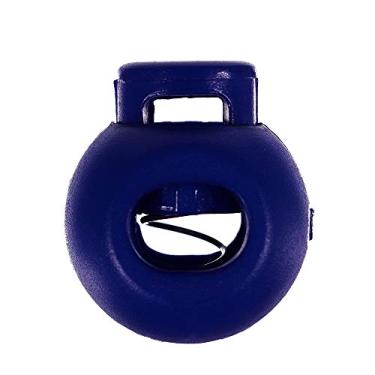 Imagem de West Coast Paracord Trava de cordão de bola redonda única de plástico - cordão paracord alternador (azul, pacote com 100)