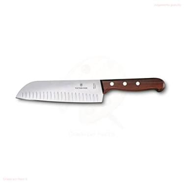 Imagem de Faca Victorinox Aço inox Com Sulcos e Cabo De Madeira 25cm 6.8520.17G