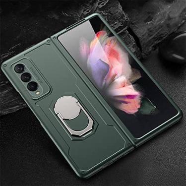 Imagem de Capa protetora contra queda de metal para Samsung Galaxy Z Fold3 5G W22 W20 Fold2 Fold 3 2 Capa protetora dobrável para celular, verde, para Galaxy Z Fold3