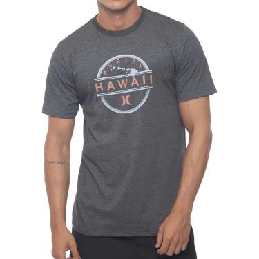 Imagem de Camiseta Hurley Hawaii Oversize SM23 Masculina Preto Mescla