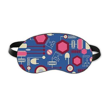 Imagem de Plugue de soquete padrão de diagrama de circuito, protetor de olhos macio para noite