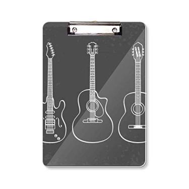 Imagem de Placa de apoio para guitarra com combinação de instrumentos musicais A4
