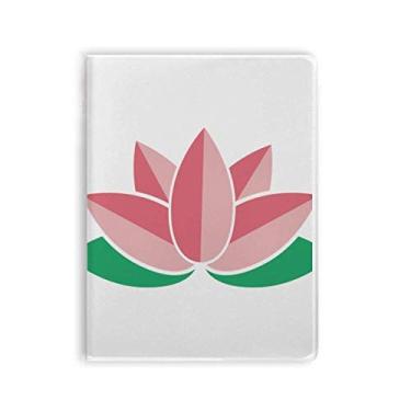Imagem de Caderno de flores com folha de lótus e pasta de goma
