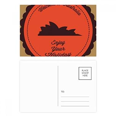 Imagem de Cartão postal Australia Flavor City Sydney Opera House, conjunto de cartões postais de aniversário, cartão de agradecimento
