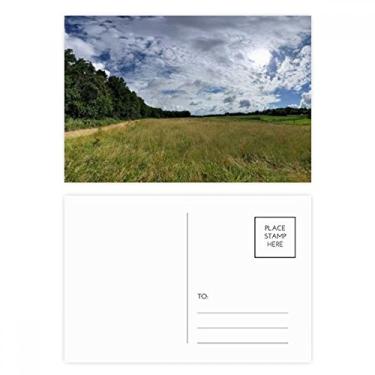 Imagem de Conjunto de cartões postais Sky Clouds Florestal Science Nature Scenery Cartão de felicitações de aniversário