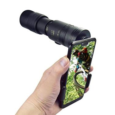 Imagem de 4k 10-300x40mm super teleobjectiva monocular com zoom, com suporte e tripé Telescópio monocular para smartphone à prova d'água , para viagens de acampamento de observação de pássaros