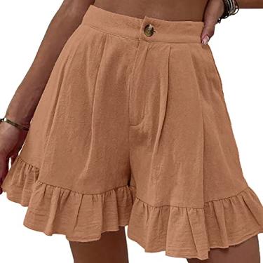 Imagem de Shorts de moletom feminino verão casual confortável cintura alta shorts shorts shorts quentes calças, 02,3GG (cintura: 85cm)