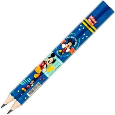 Imagem de Lápis Preto Grafite Jumbo Molin Disney Mickey Azul 2 Unid