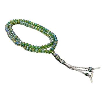 Imagem de Stebcece ✪ Pulseira de contas de vidro de oração masculina feminina pulseira de joias para homens e mulheres, Prata esterlina, Opala preta