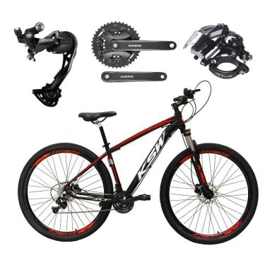Imagem de  Bicicleta Aro 29 Ksw Xlt Alumínio Câmbio Traseiro Shimano Alívio e Altus 27v Freio Hid...