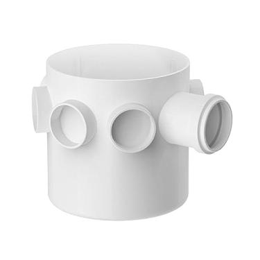 Imagem de Caixa Sifonada com Porta Grelha Prata e Grelha Inox Quadrados 150x150x50mm com 7 Entradas - 27068715 - TIGRE - Caixa Sifonada com Porta Grelha Prata e Grelha Inox Quadrados 150x150x50 - 27068715 - TIGRE