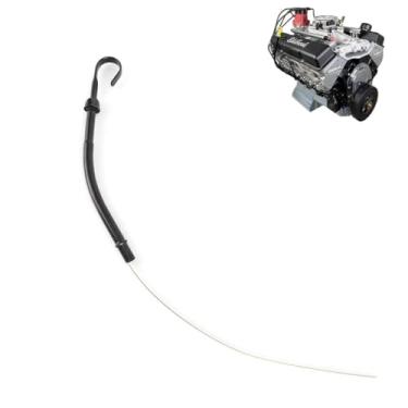 Imagem de Tubo de Dipstick de Óleo, Substituição Preta do Lado do Motorista para Chevy SBC 283 327 350 400 Motor 1955-1979 (Preto)