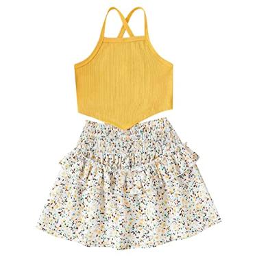 Qfajcp Crop Top Calças para Bebês Meninas Meninos Outono Algodão