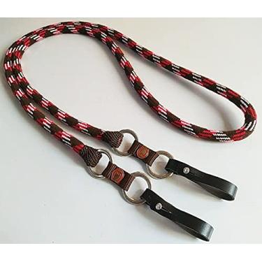 Imagem de Rédea De Lã Especial 4 Argolas Aplique Mangalarga P/Cavalo (Marrom)