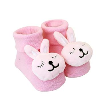 Imagem de Pantufa com Chocalho Coelho Rosa, Clingo, Rosa