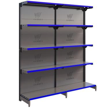 Imagem de Gôndola Fit 40 Parede 1 Inicial E 1 Continuação 2,02m Farmácia Comercio - Amapá