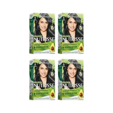 Imagem de Coloraçao Nutrisse 28 Preto Azulado Acai-Kit C/4Un