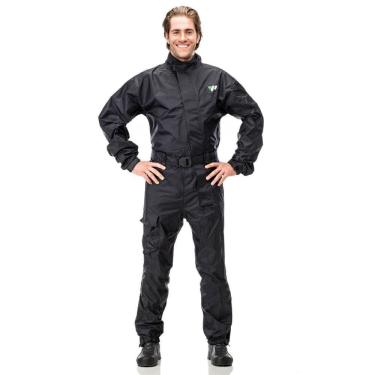 Imagem de Macacão Motoqueiro de Nylon Pantaneiro Masculino Preta M - 1008M