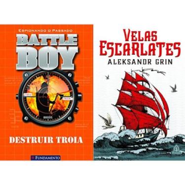 Imagem de Kit Livros: Battle Boy Destruir Tróia Vol 3 + Velas Escarlates -