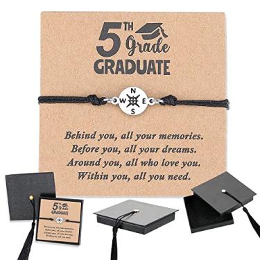 Imagem de SAM & LORI Presentes de formatura 2025 para ela/ele - pulseira ajustável vem em caixa de boné com cartões de citação - para alunos do ensino médio/ensino médio, Adjustable, Nylon, aço inoxidável, Sem