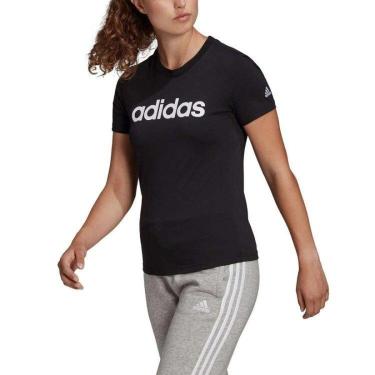 Imagem de Camiseta Logo Linear Adidas - Preto - G-Unissex