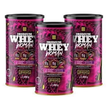 Imagem de Kit 3x Whey Protein Woman Body Collagen - 450g - Iridium Labs-Unissex