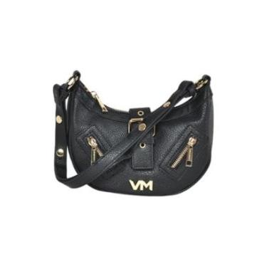 Imagem de Bolsa Feminina Via Marte Shoulder B2-510-01 Preto/Gold-Feminino