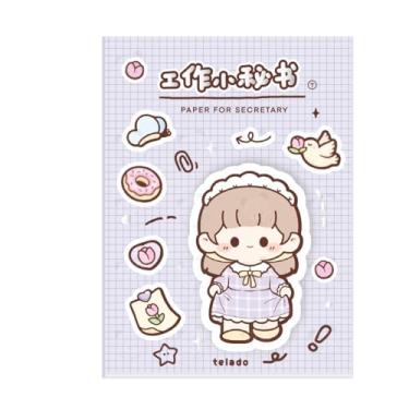 Imagem de Joucien Caderno de desenho animado com desenho animado e plano mensal anual - caminhadas leves de dança