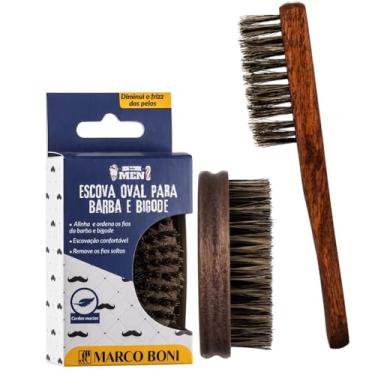 Imagem de 2UN Escova De Madeira Linha Mem Para Barba Bigode Marco Boni