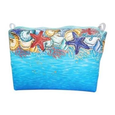 Imagem de Necessaire Feminina Praia Impermeável Viagem Fundo do Mar Magicc Bolsas-Feminino